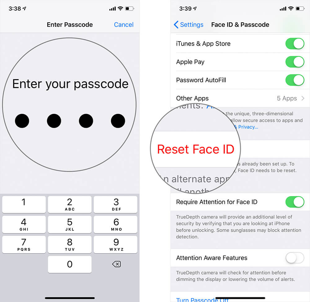 Reset Your Face ID
